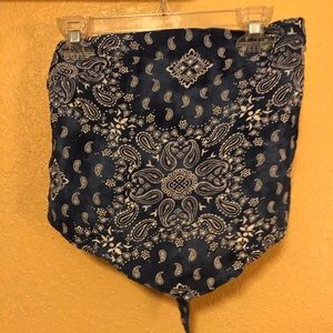 Blue bandana Hollister crop top